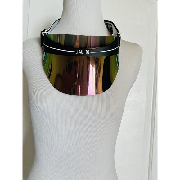 Designer Fashion Gold Mirror Sun Visor Chic Luxury Quality Summer Beach Chic main image 10